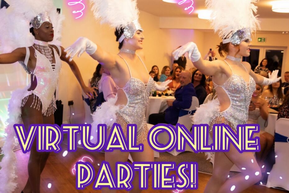 Virtual online parties with dancers
