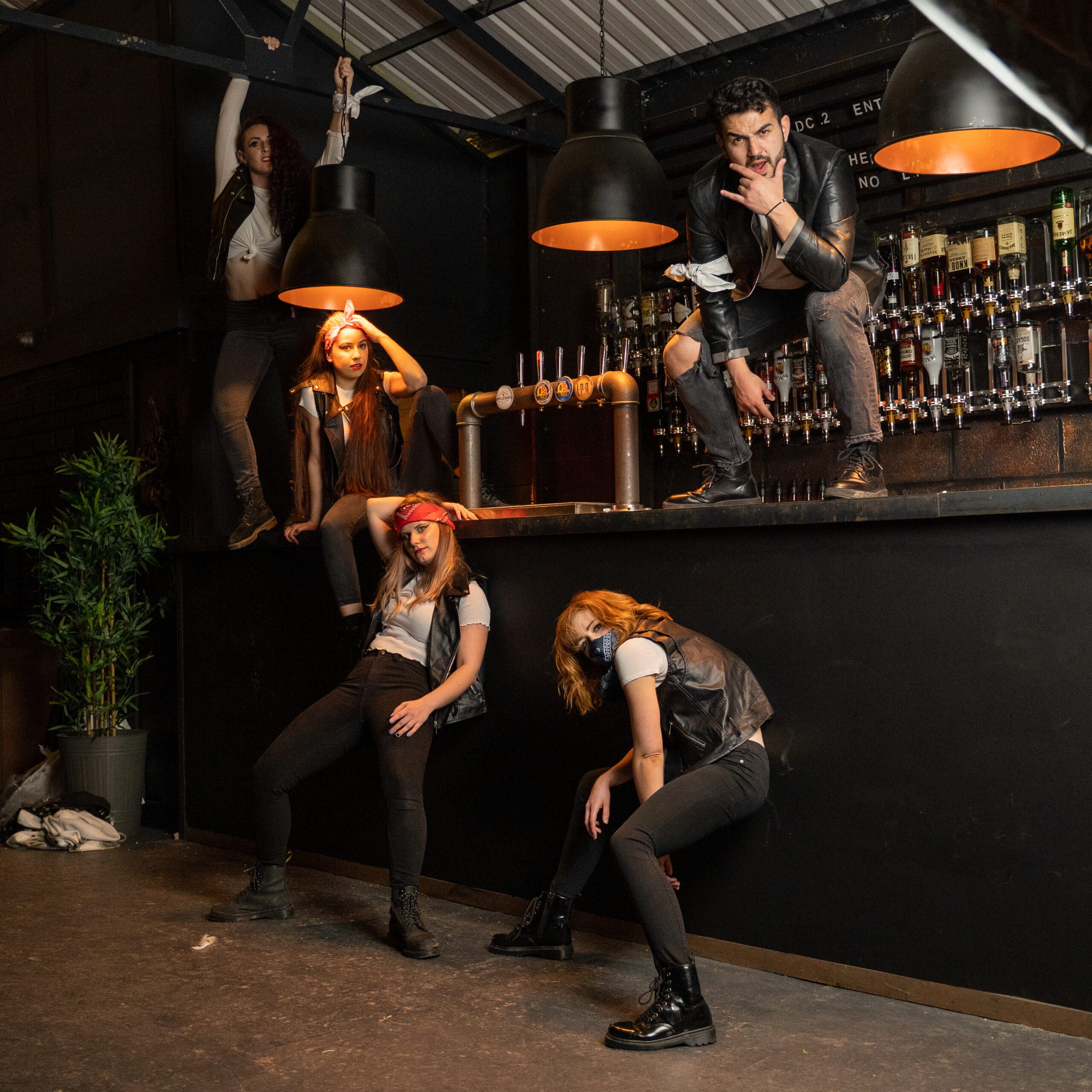 Dancers in a bar