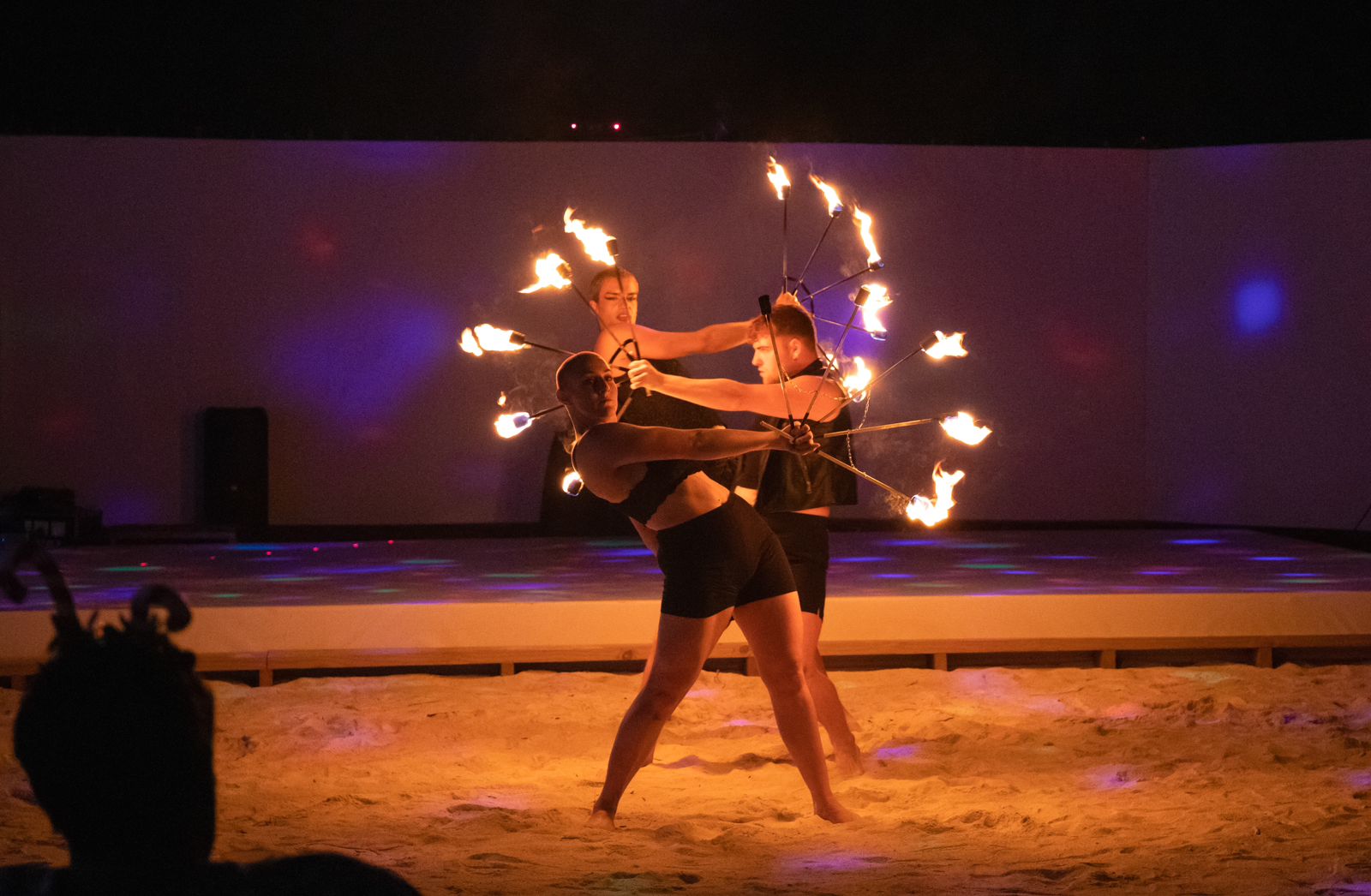 Fire performers
