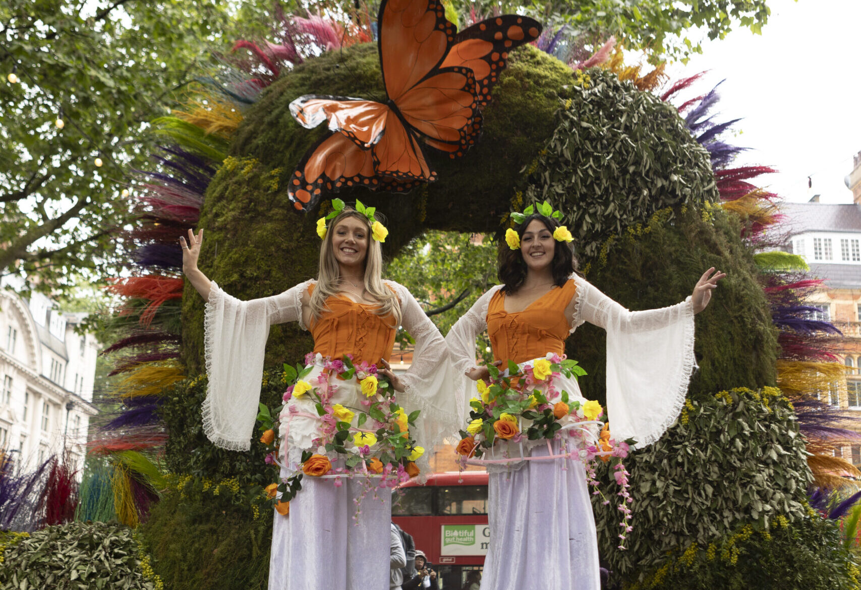 Flower Stilt walkers